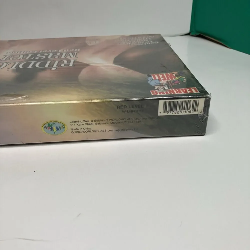 Learning Well Riddle Master Reading Comprehension Board Game Red Level Brand New